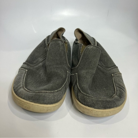 Olukai Nohea Lole slip on shoes gray canvas men’s size 11 casual neutral - Picture 2 of 9